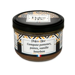 COMPOTE POMMES POIRES VANILLE BOURBON
